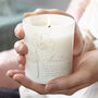 Auntie Birthday Gift Personalised Engraved Candle, thumbnail 1 of 11