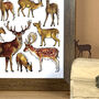 Deer Of Britain Wildlife Watercolour Print, thumbnail 4 of 6