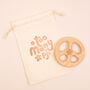 Wooden Peace Sign Teething Ring, thumbnail 1 of 3