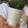 Acorn Teacher Plant Pot Personalised, thumbnail 2 of 3