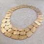 Roman Chunky Gold Statement Necklace, thumbnail 1 of 4