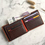 Men's Rfid Protected Tan And Brown Leather Wallet, thumbnail 1 of 3