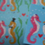 'Seahorse Wrapping Paper', Wedding Wrapping Paper, thumbnail 2 of 4