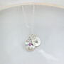 Sterling Silver Boho Birthstone Pendant, thumbnail 2 of 8