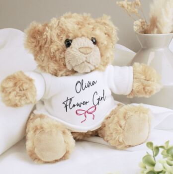 Personalised Wedding Teddy Bear, 3 of 8