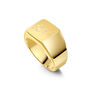 Rectangular Signet Ring 18 K Gold Plated Solid Silver, thumbnail 4 of 6