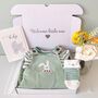 Newborn Baby Spring Bunny Outfit Gift Set, thumbnail 1 of 12