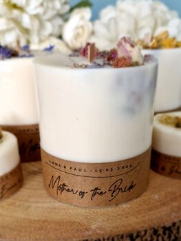 Wedding Favour Candles With Flowers, 9 of 11