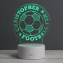 Personalised Football LED Night Light, thumbnail 7 of 10