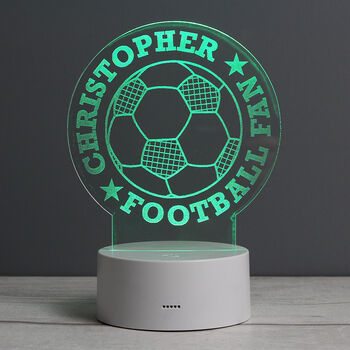 Personalised Football LED Night Light, 7 of 10