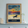 Staffordshire Bull Terrier Limited Edition Beach Sunset Gift Print, thumbnail 2 of 8