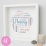 Personalised Word Art Christmas Gift For Her, thumbnail 3 of 5