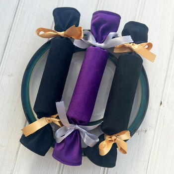 Personalised Reusable Velvet Fabric Crackers, 6 of 7