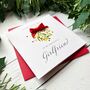 Wonderful Girlfriend Mistletoe Christmas Card, thumbnail 3 of 4