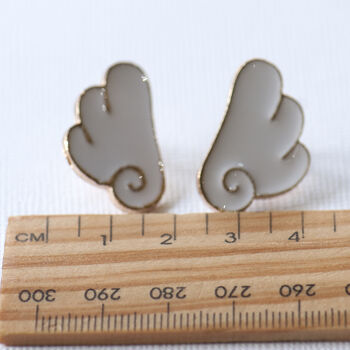 Angel Wings Set Of Two Enamel Lapel Pins, 4 of 9