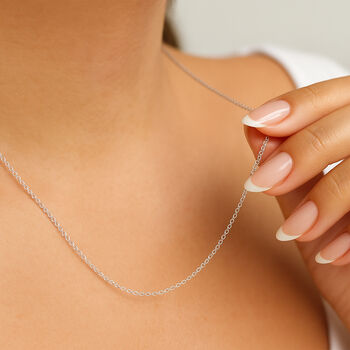 Sterling Silver Medium Belcher Chain Necklace – 16in To 30in, 5 of 10