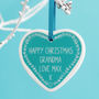Personalised Heart Christmas Tree Decoration, thumbnail 3 of 6