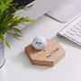 Personalised Hexagon Golf Ball Holder Oak, thumbnail 1 of 4