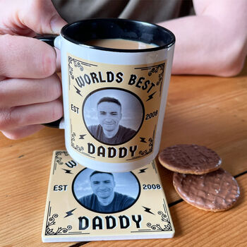 Personalised Photo Worlds Best Dad Mug, 2 of 3