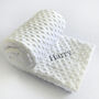 Personalised Off White Bobble Sherpa Baby Blanket, thumbnail 2 of 6