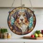 Bernese Mountain Dog Stained Glass Effect Suncatcher, thumbnail 4 of 6