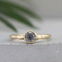 'Valentina' Salt And Pepper Diamond Solitaire Ring, thumbnail 8 of 11