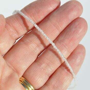 Dainty Gemstone Beaded Boho Summer Anklet, 8 of 9