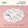 Personalised Shimmer Spotify Code And Initials Keyring Set, thumbnail 2 of 4