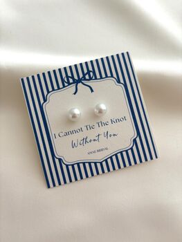 Bridesmaid Pearl Earring Gift, 4 of 6