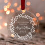 Personalised Acrylic First Christmas Together Ornament, thumbnail 1 of 10