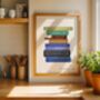 Northumberland Coast Book Stack Art Print, thumbnail 4 of 6