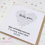 Personalised 30th Anniversary Card With Pearl Heart, thumbnail 3 of 5