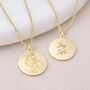 Personalised Gold Plated Sterling Silver St Christopher Pendant Necklace, thumbnail 1 of 7