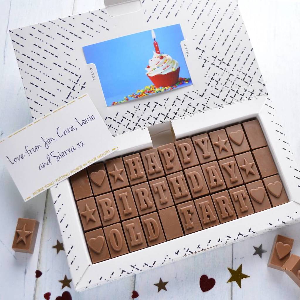 Chocolate 40th Birthday Card