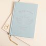 Swan Wedding Fabric Notebook In Blue, thumbnail 1 of 4