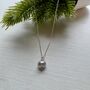 Grey Pearl Necklace Handmade With Sterling Silver, thumbnail 1 of 7