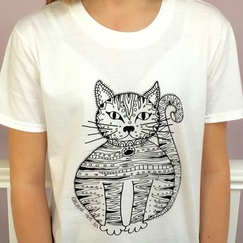 Colour In Childrens Cat T Shirt, 2 of 11