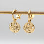 Sterling Silver Or 18ct Gold Cz Star And Moon Earrings, thumbnail 1 of 4