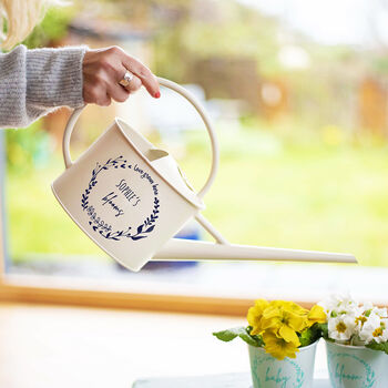 Personalised Wreath Design Watering Can, 3 of 5