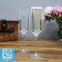 Personalised Mr And Mrs Champagne Flute Set Of Two, thumbnail 2 of 10