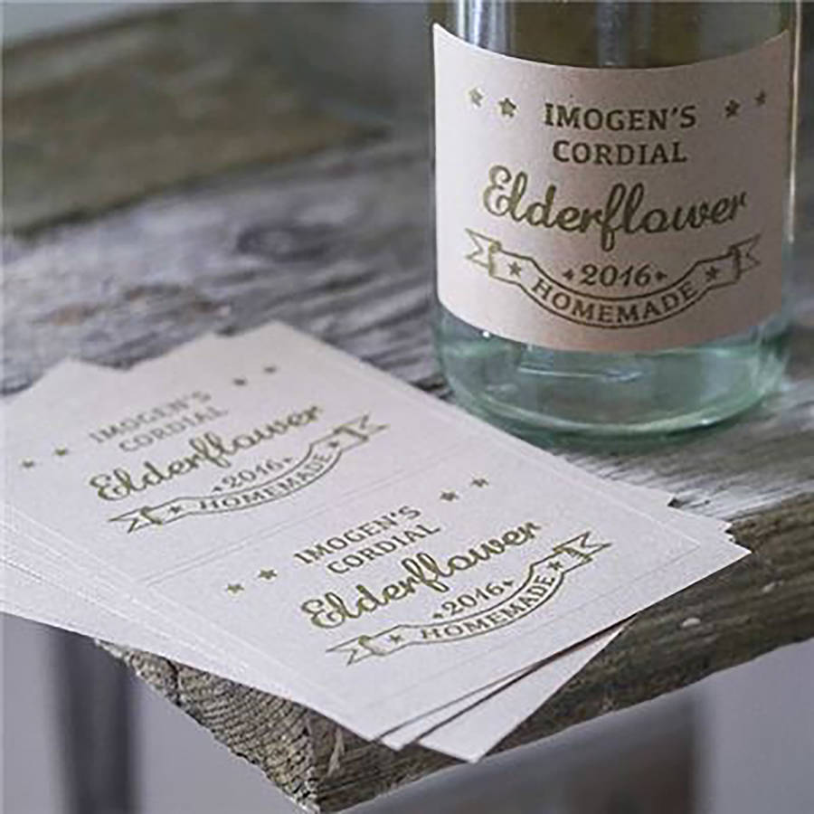 kraft adhesive labels by english stamp company