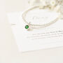 Sterling Silver May Birthstone Bracelet, thumbnail 2 of 7