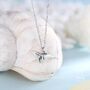Tiny 3D Whale Pendant Necklace In Sterling Silver, thumbnail 6 of 12