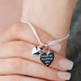 Personalised Triple Hearts Bracelet, thumbnail 3 of 8