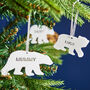 Polar Bear Personalised Christmas Decoration, thumbnail 2 of 7