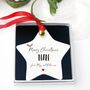 Personalised Nan Christmas Hanging Xmas Jingle Star, thumbnail 1 of 2