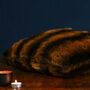 Cosy Brown Faux Fur Sofa Scatter Cushion, thumbnail 2 of 7