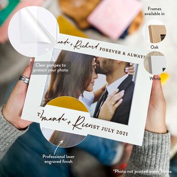 Couples Anniversary Personalised Photo Frame Gift, 3 of 11