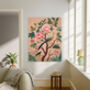 Japanese Pink Chinoiserie Bird Art Print, thumbnail 2 of 2
