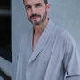 Men's 'Prince of Wales' Check Brushed Cotton Robe, thumbnail 3 of 4